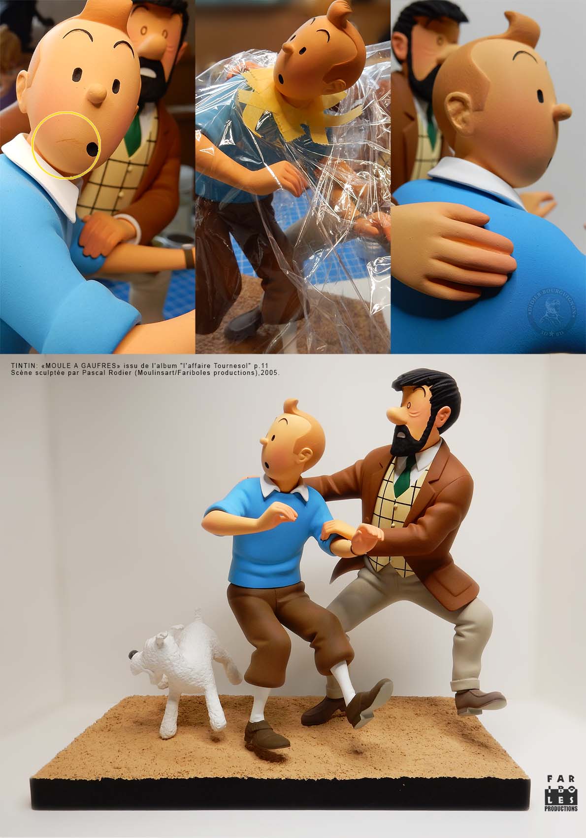 Figurine Tintin - Tournesol Cosmonaute: Figurines BD chez